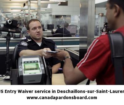 US Entry Waiver service in Deschaillons-sur-Saint-Laurent