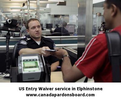 US Entry Waiver service in Elphinstone